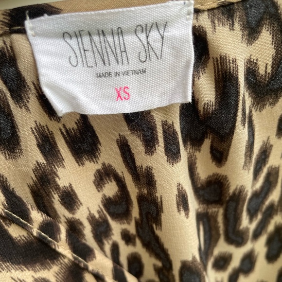 Leopard Print Ruffled Maxi Dress - Picture 2 of 6